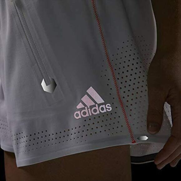 adidas FN6014 Womens Size XS White Performance Heat.RDY Training Shorts Orbit - Picture 5 of 7
